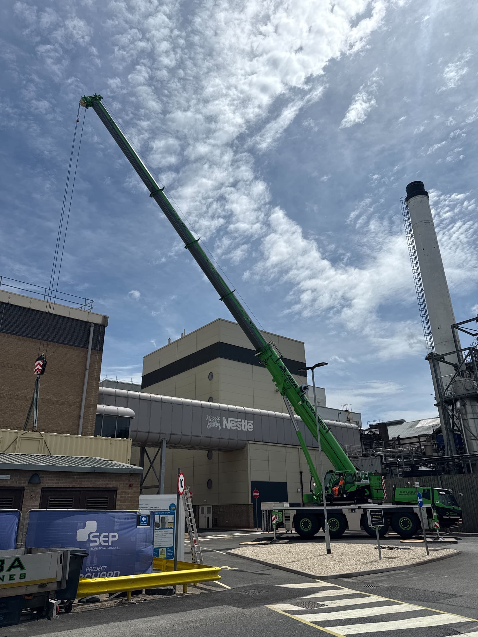 SEP structural works on live industrial site