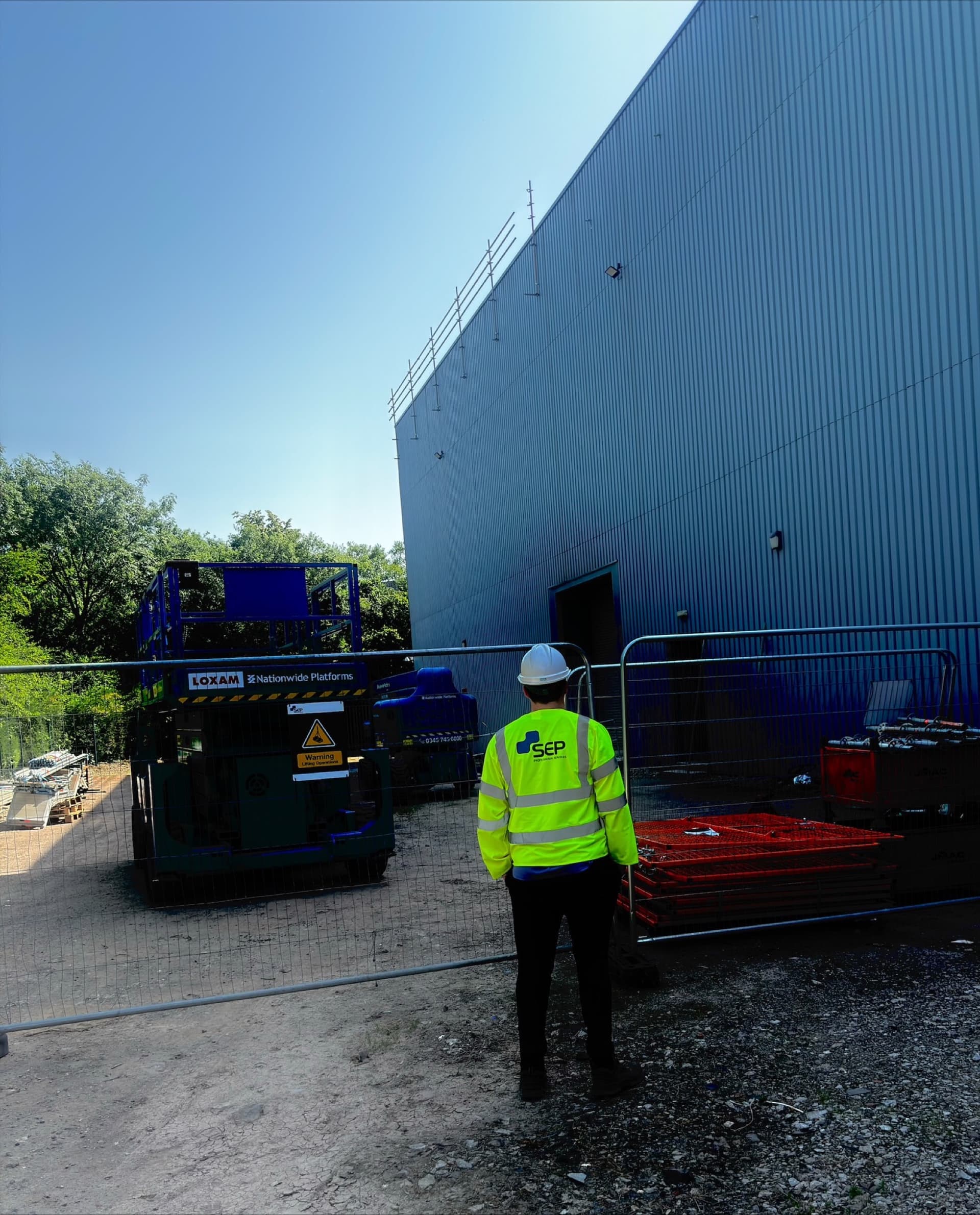 SEP team managing works at a live industrial site