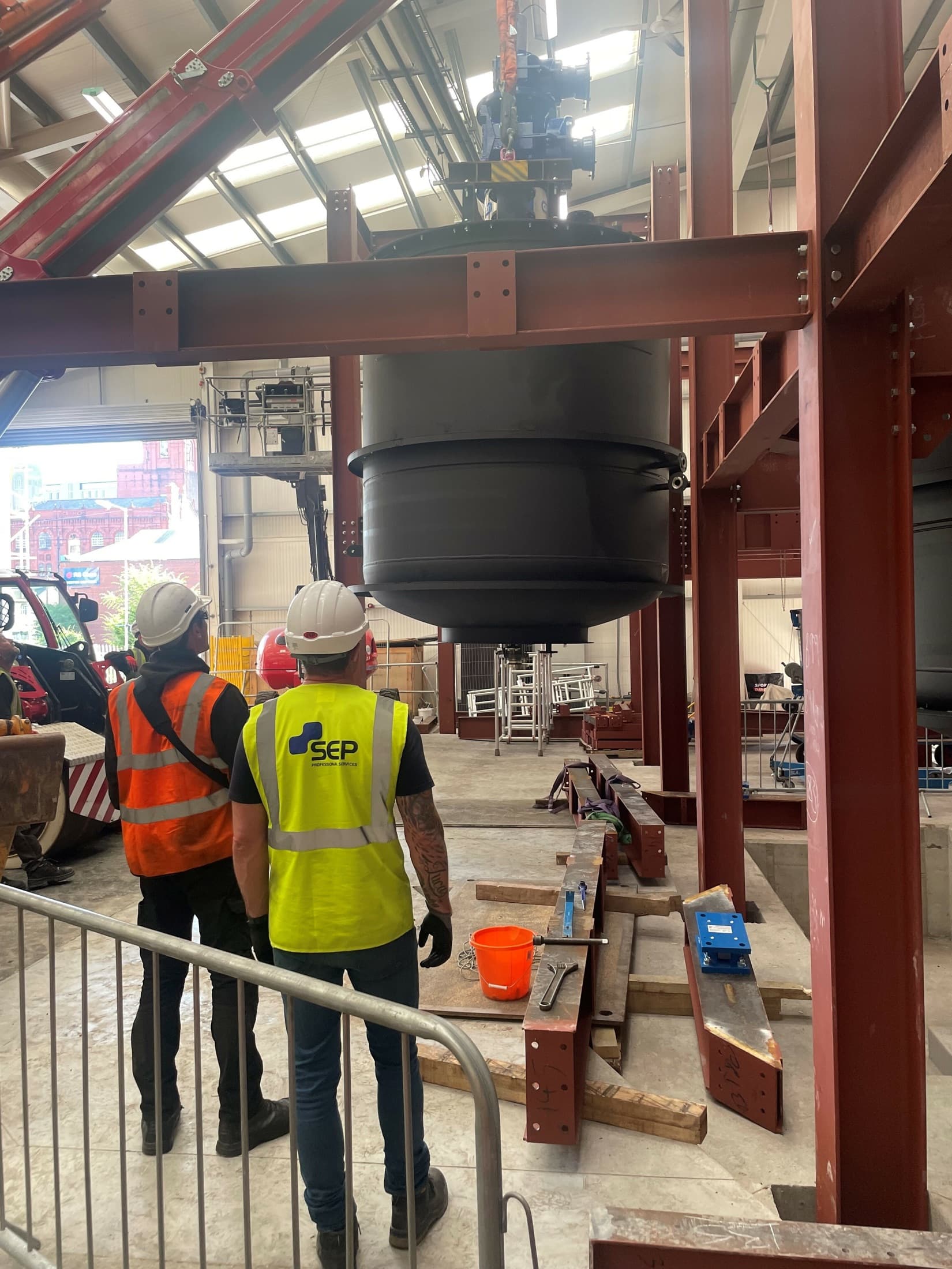 SEP team delivering structural works at major industrial facility